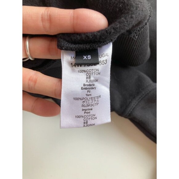 Men's GIVENCHY Black Basketball Star Cotton Fleece Relaxed Sweatshirt, Size XS - Picture 13 of 14